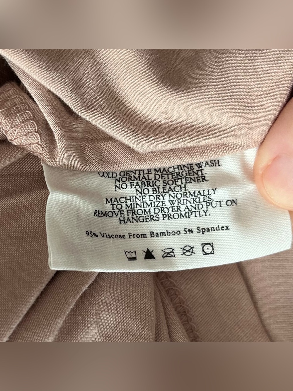 Cozy Earth Dusty Rose Bamboo Button Front Pajama Top M - Picture 8 of 8